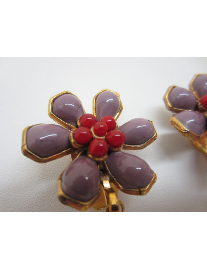 Clips couture en pâte de verre MARGUERITE DE VALOIS