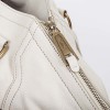 YVES SAINT LAURENT 'Downtown' bag in beige grained leather 