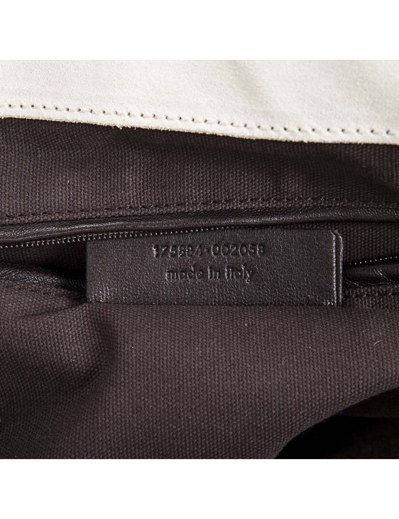 Sac 'Downtown' SAINT LAURENT cuir grainé beige