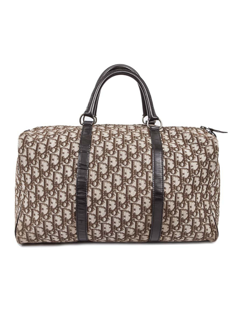 Sac 'Speedy' CHRISTIAN DIOR toile monogram marron vintage