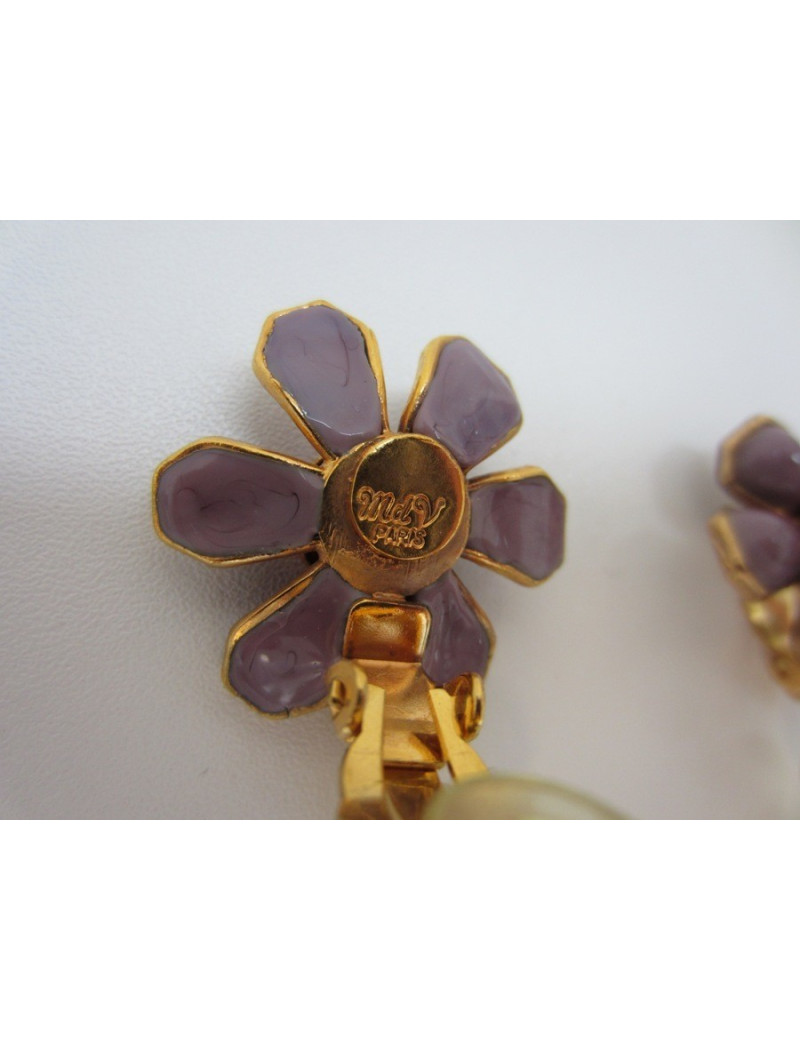 Clips couture en pâte de verre MARGUERITE DE VALOIS