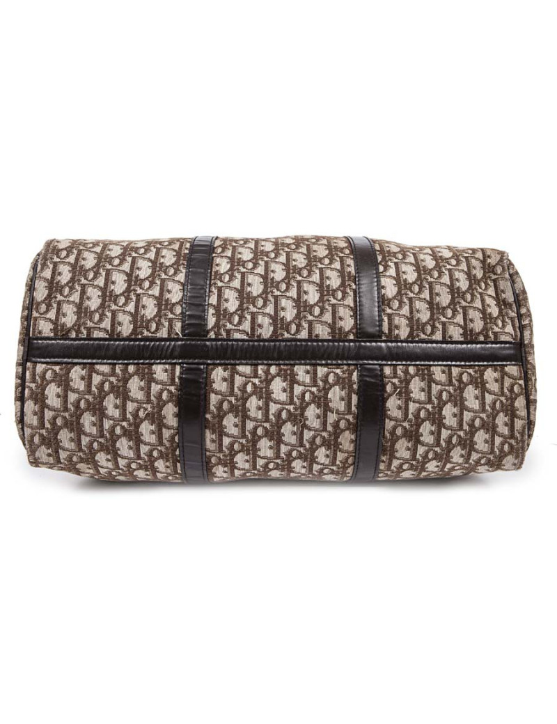 'Speedy' CHRISTIAN DIOR vintage Brown monogram canvas bag