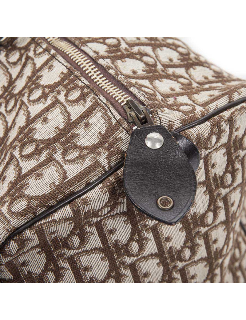 'Speedy' CHRISTIAN DIOR vintage Brown monogram canvas bag