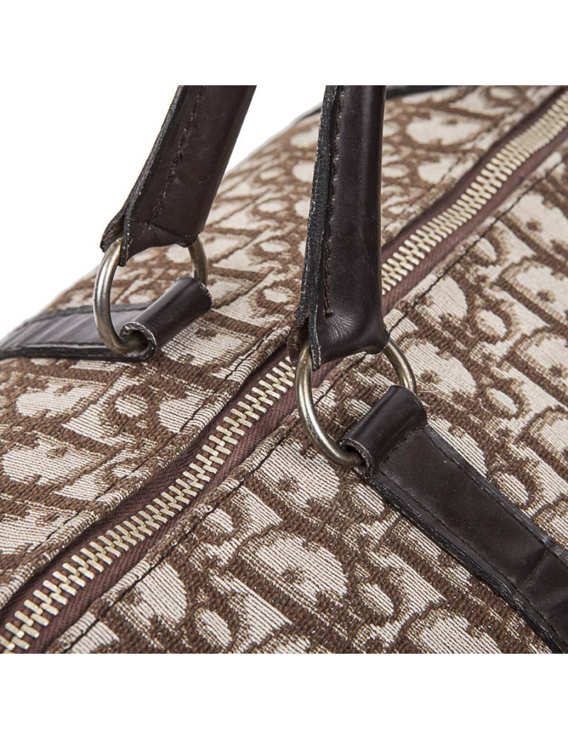'Speedy' CHRISTIAN DIOR vintage Brown monogram canvas bag