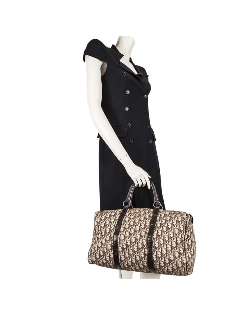'Speedy' CHRISTIAN DIOR vintage Brown monogram canvas bag