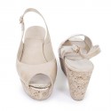 Offset JIMMY CHOO T39 beige patent leather