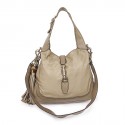 Smooth leather GUCCI bag beige