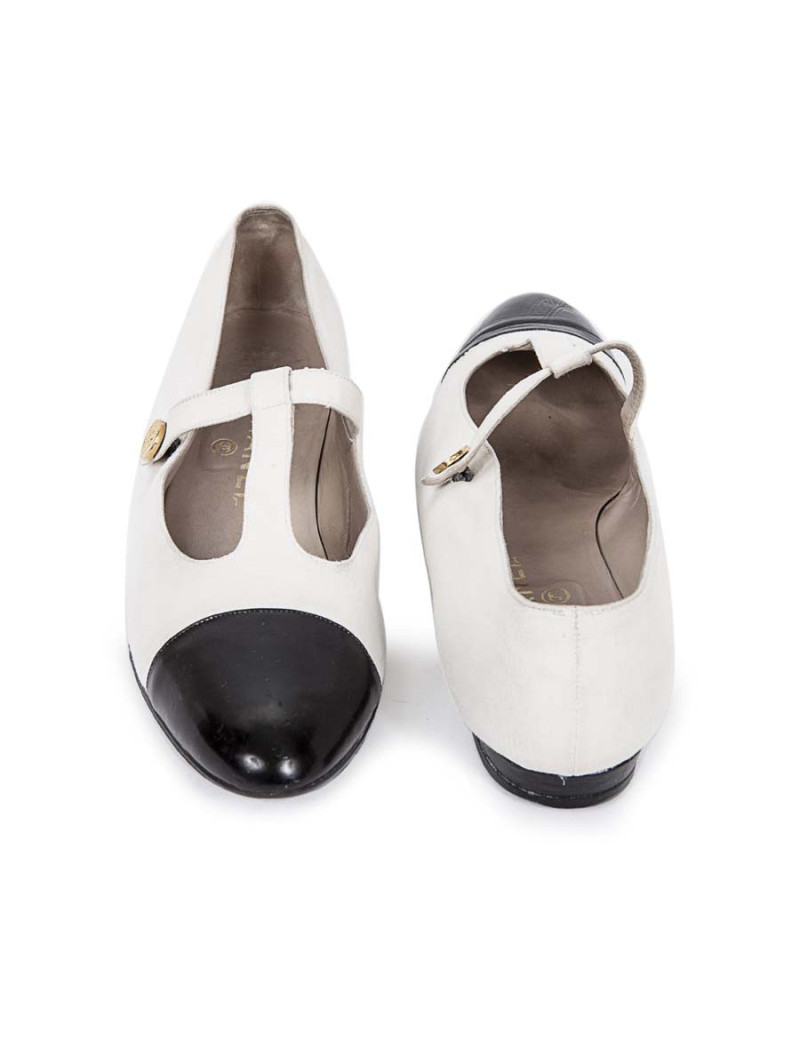 Ballerines CHANEL bicolore