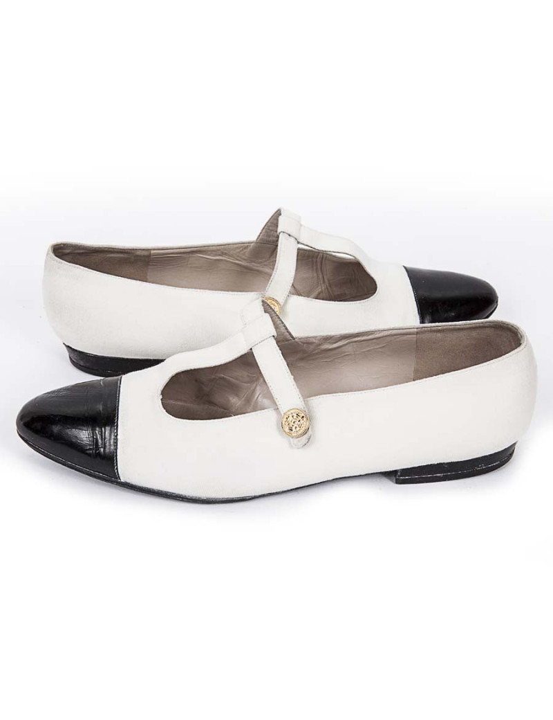 Ballerines CHANEL bicolore