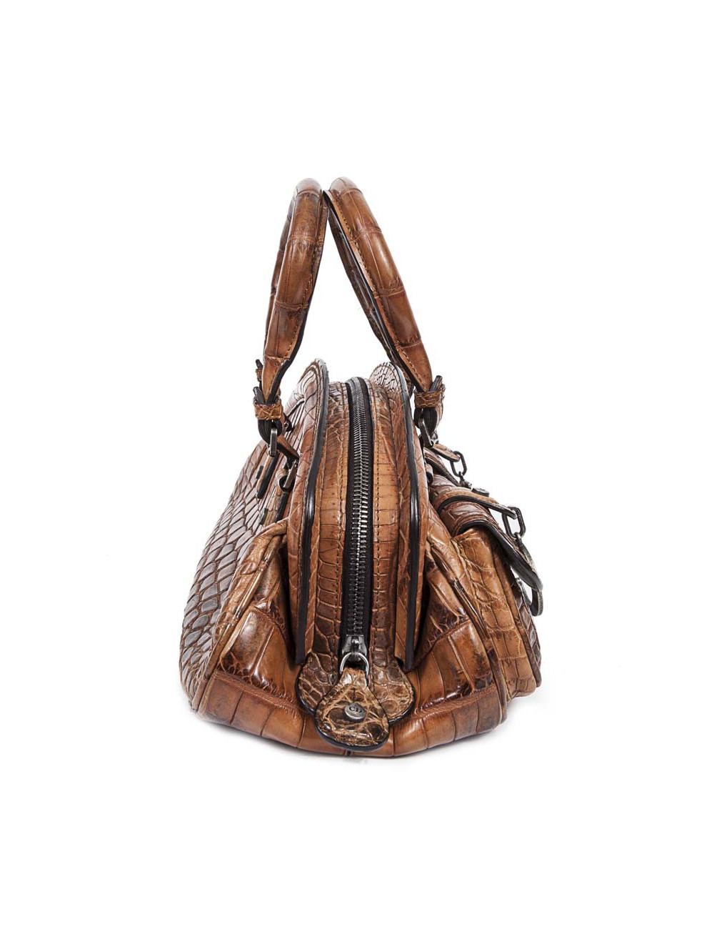 Sac DIOR en crocodile tabac