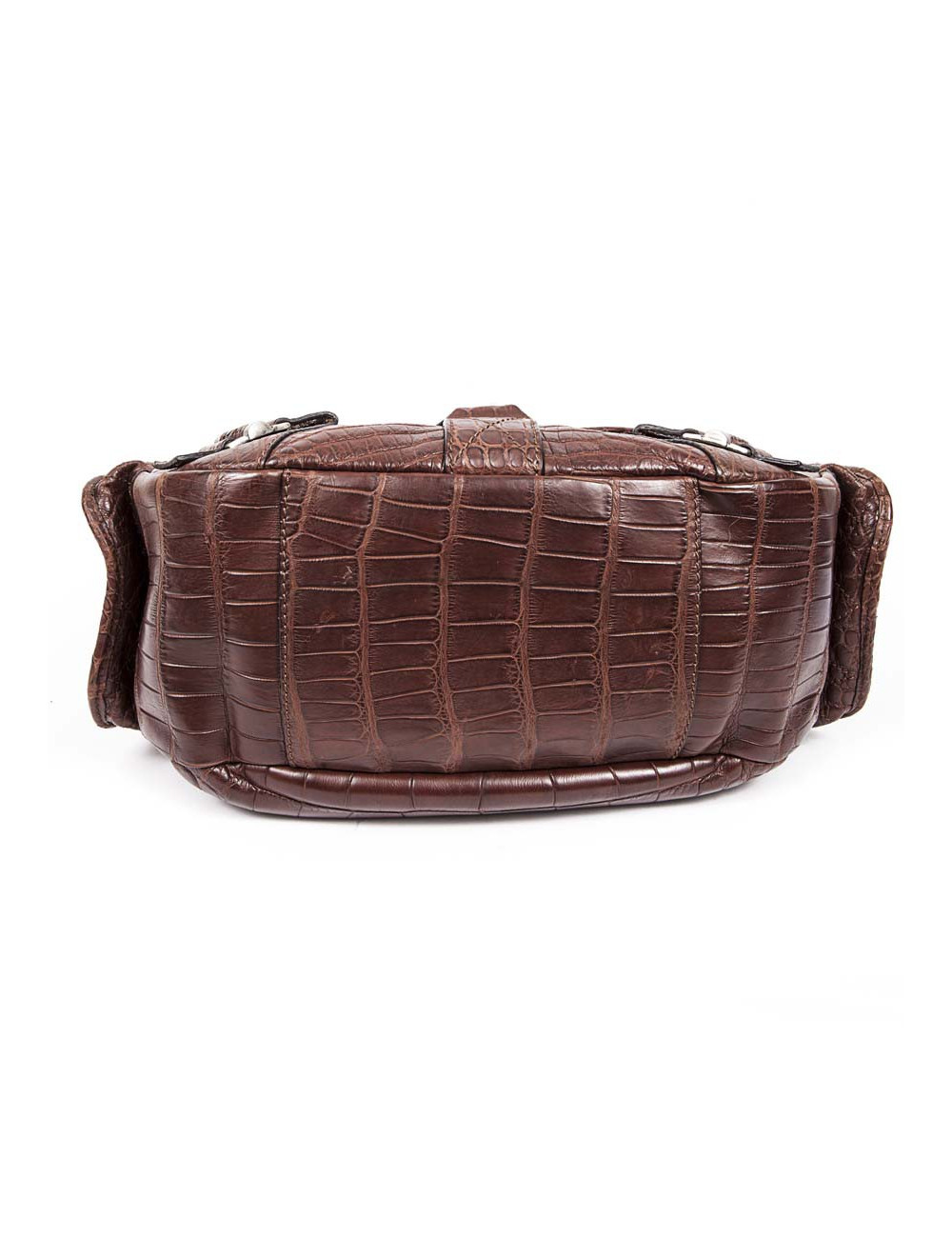 Sac besace DIOR en crocodile mat tabac