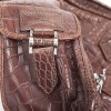 DIOR wallet in matte tobacco crocodile bag