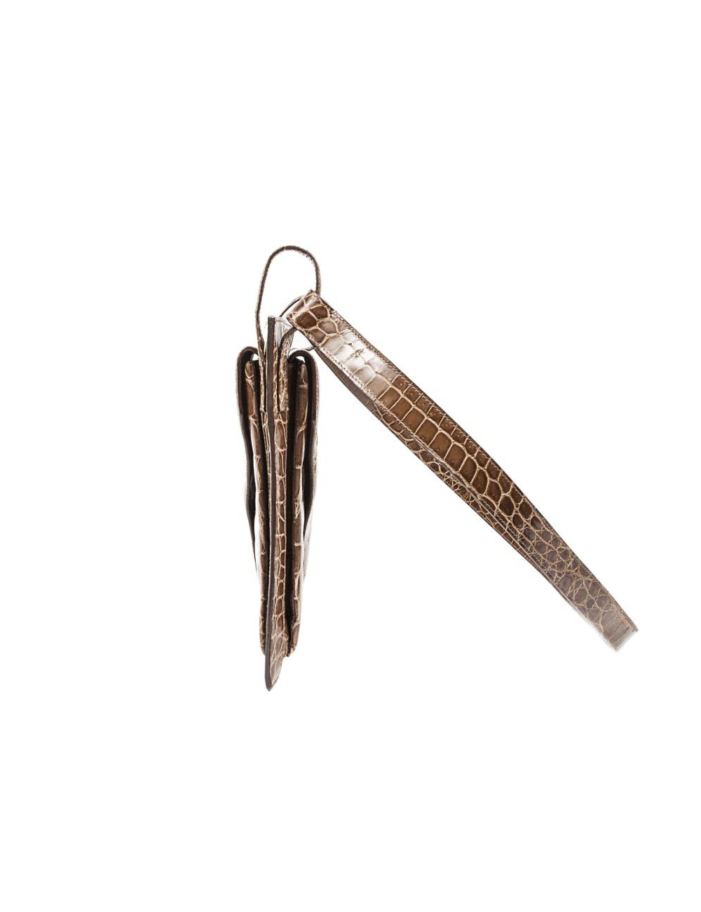 Sac BOTTEGA VENETA crocodile miel