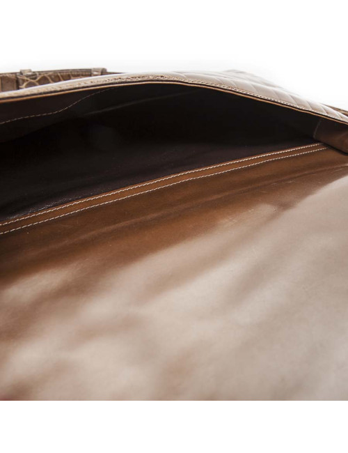 Sac BOTTEGA VENETA crocodile miel