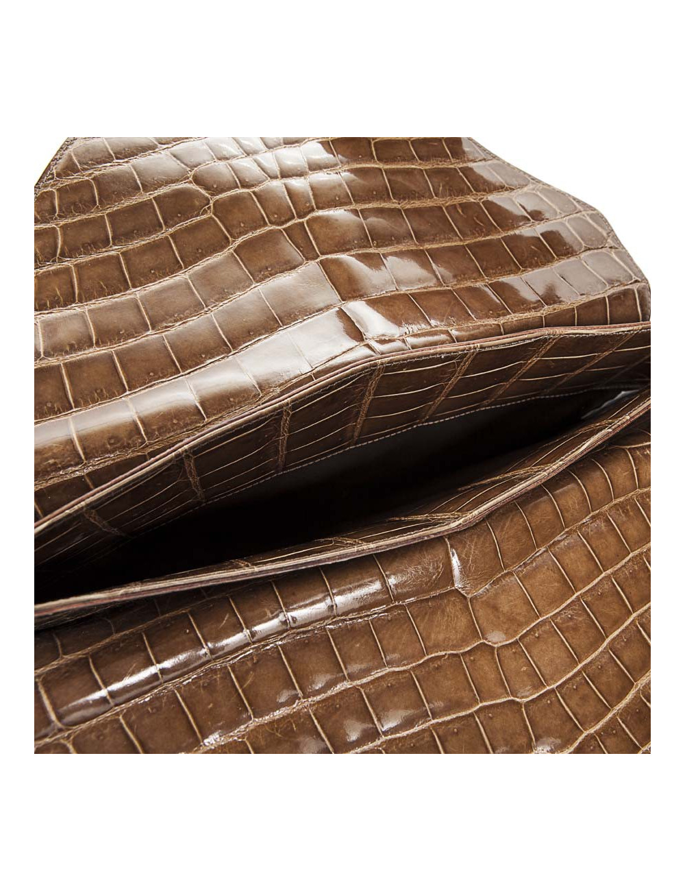 Sac BOTTEGA VENETA crocodile miel