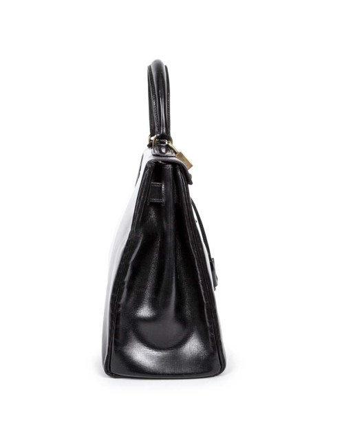 Sac HERMES Kelly 28 box noir