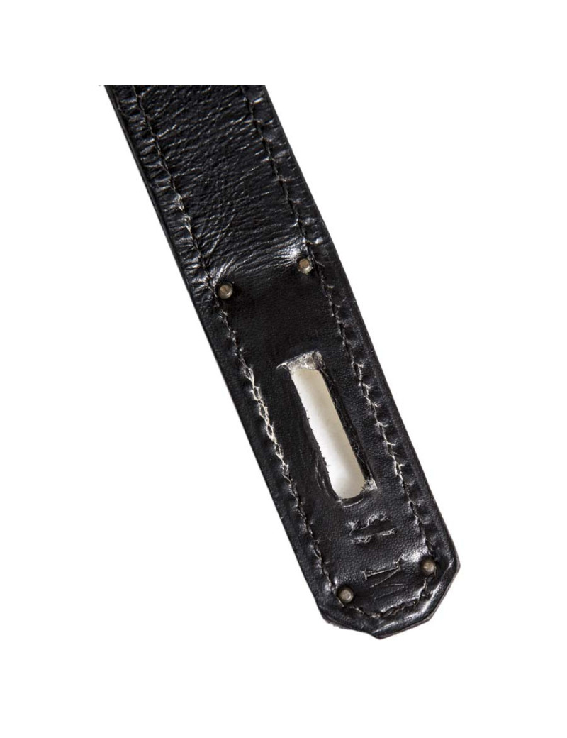 HERMES Kelly 28 black box bag