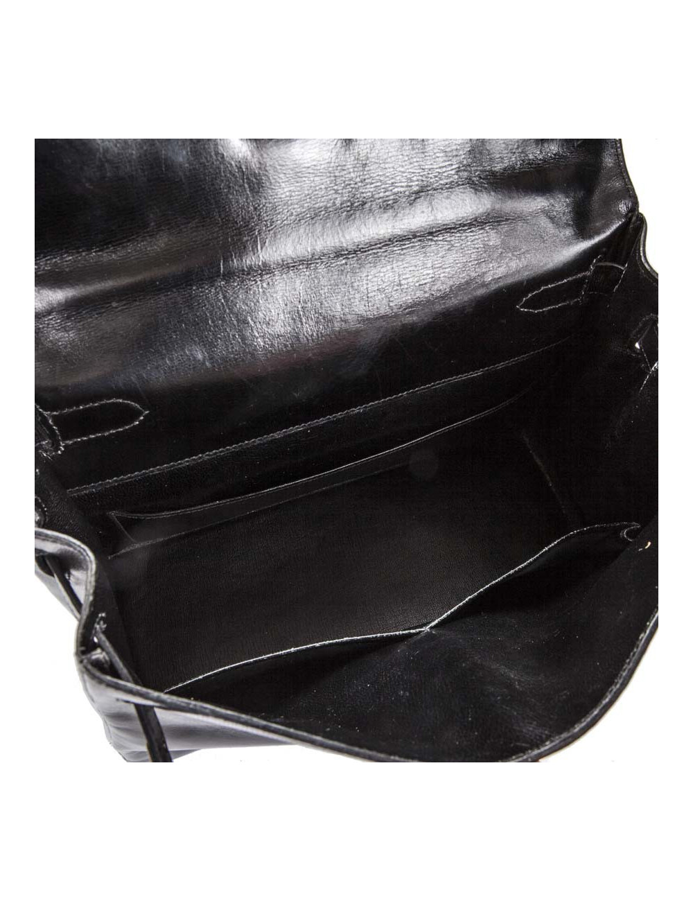 Sac HERMES Kelly 28 box noir