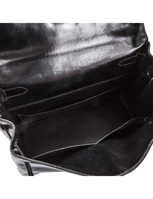 Sac HERMES Kelly 28 box noir