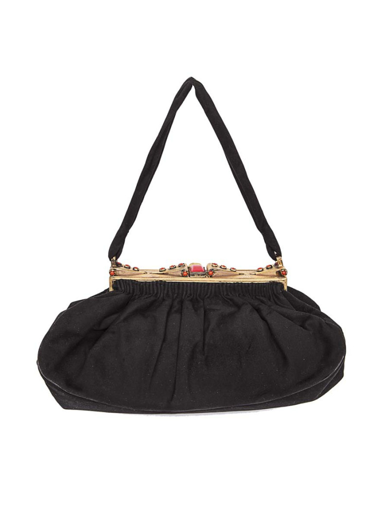 Sac en veau velours noir Vintage "40"