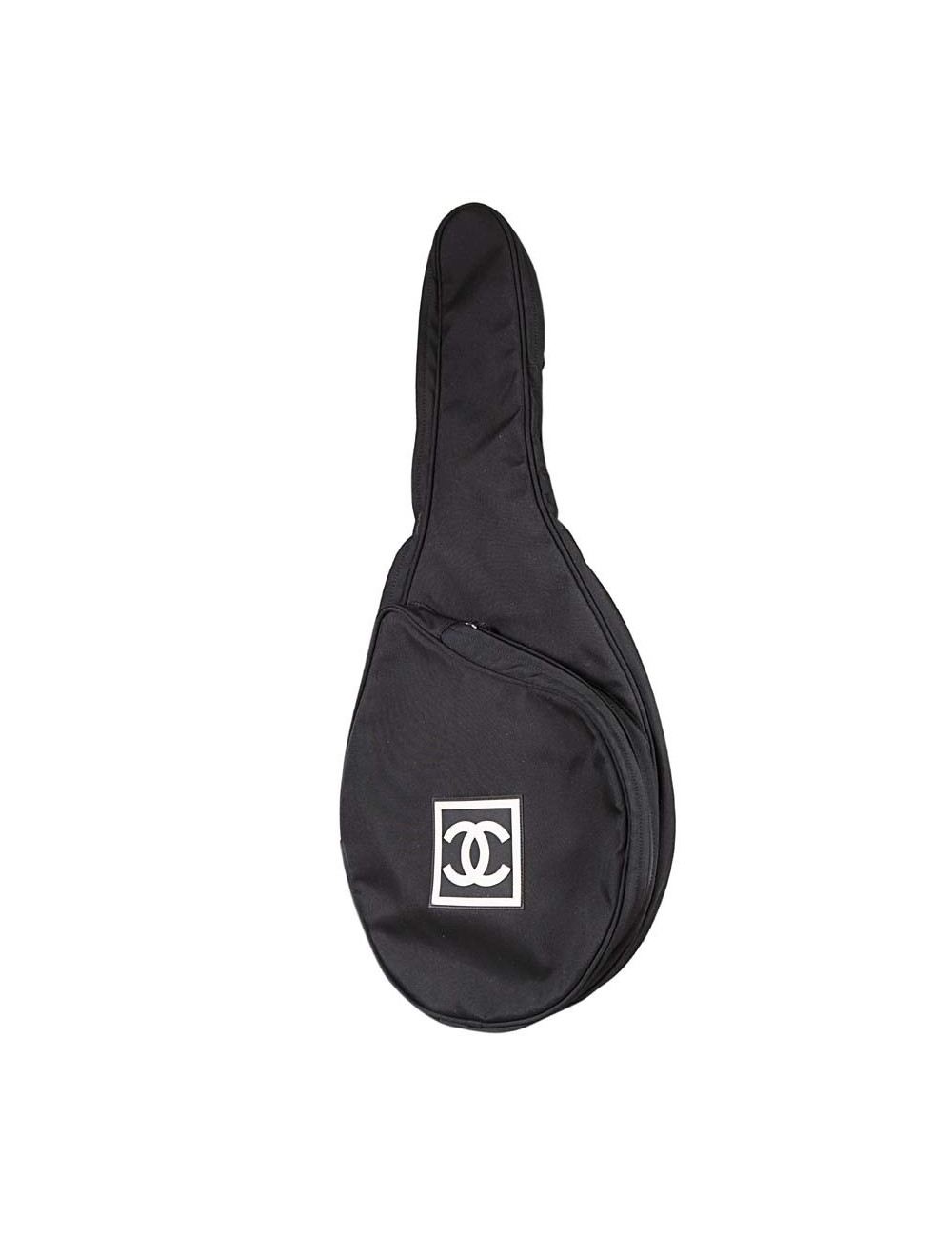 Housse raquette de tennis CHANEL toile noire