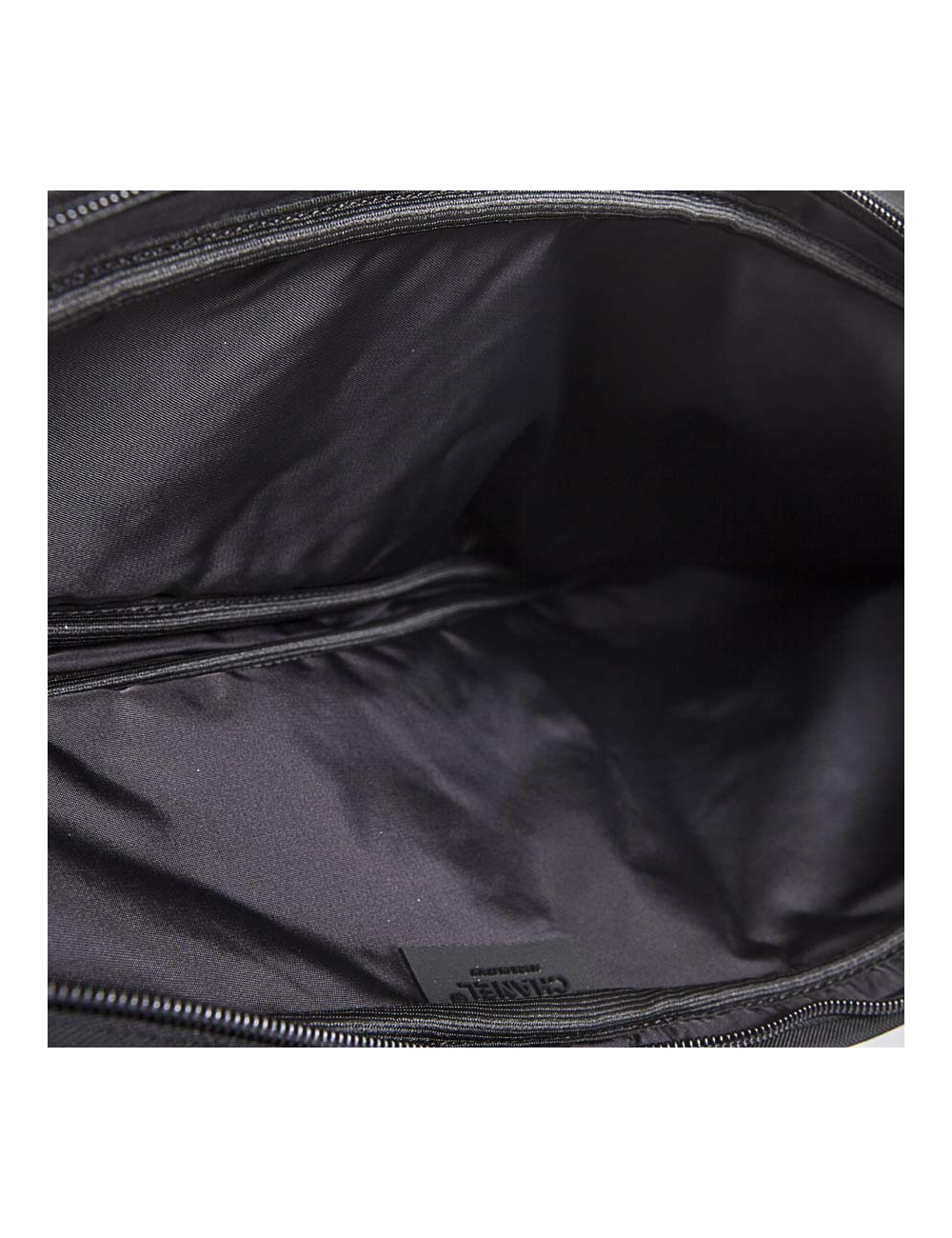 Housse raquette de tennis CHANEL toile noire