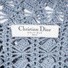 Robe CHRISTIAN DIOR Boutique crochet bleu et cote de maille