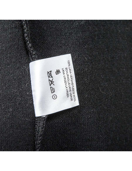 Robe VALENTINO en laine col au crochet noire