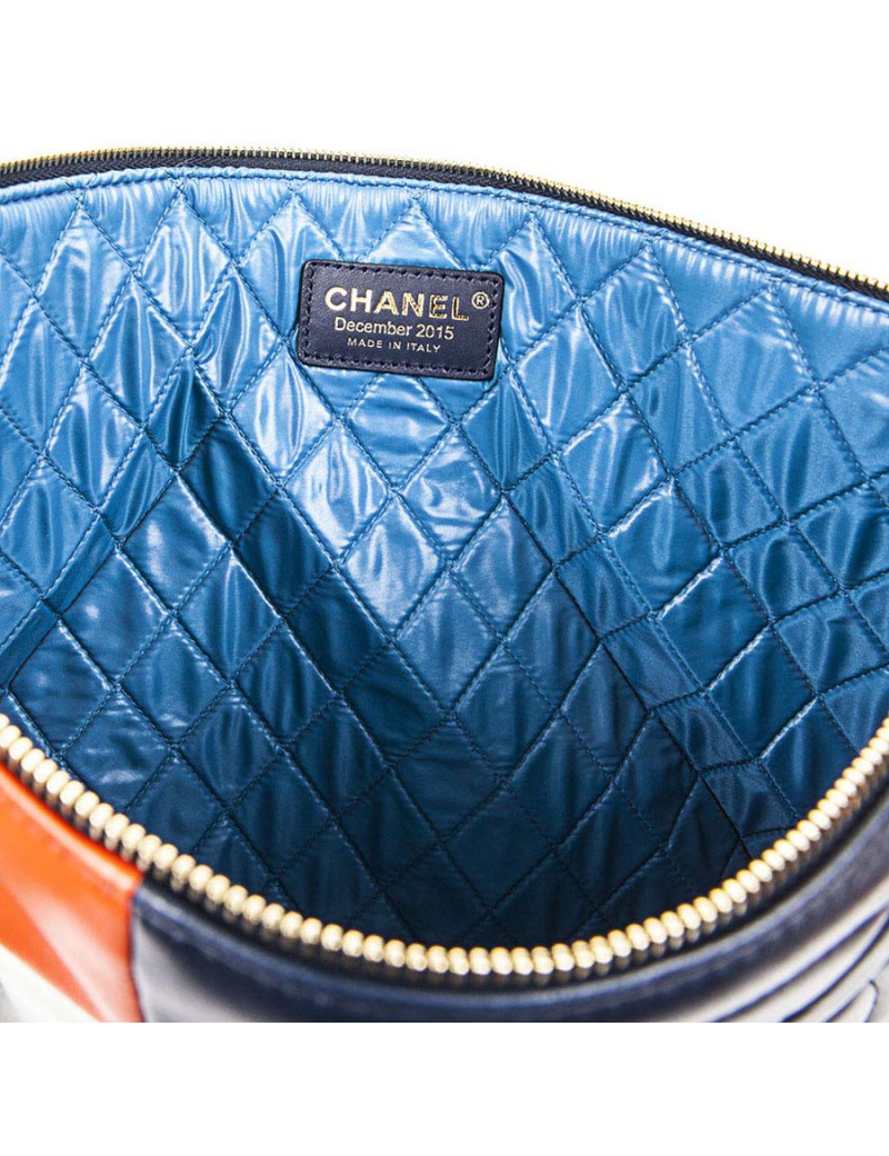 Pochette CHANEL cuir multicolore