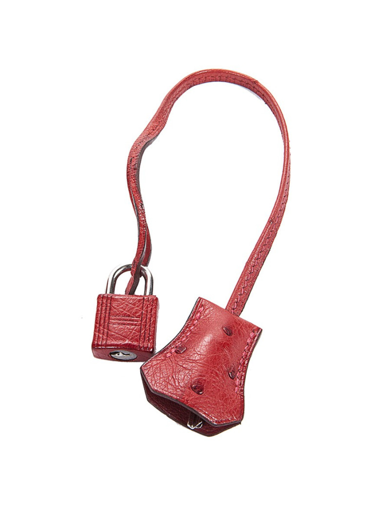 Birkin 35 HERMES en autruche rouge