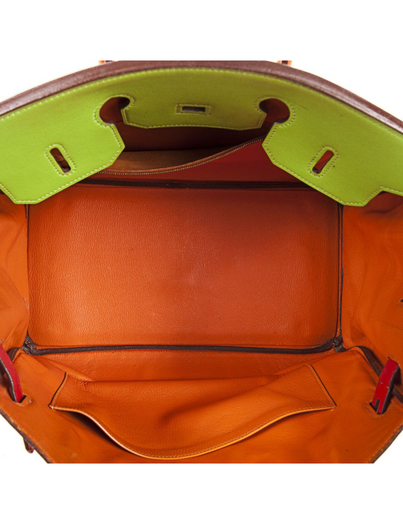 Birkin 35  HERMES en veau swift tricolore