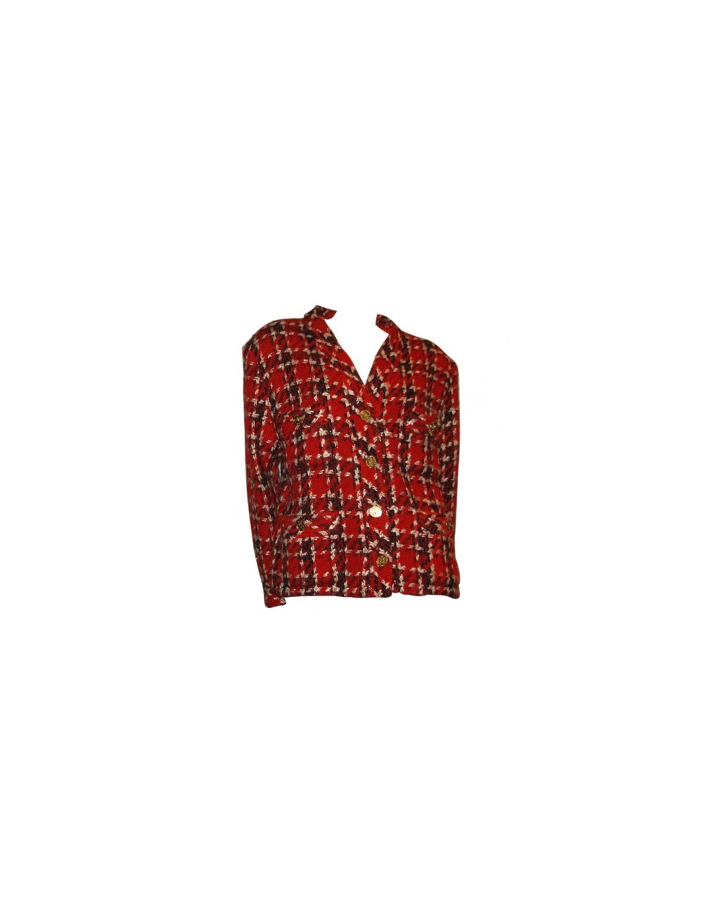 Veste tweed rouge CHANEL