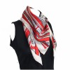 CHANEL multicolor silk scarf