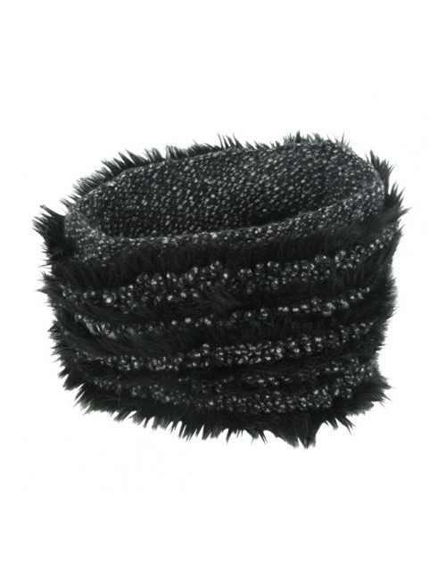 Turban et col cheminée cachemire noir CHANEL