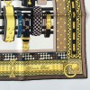 Square HERMES "Dog collars" in yellow silk