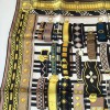 Square HERMES "Dog collars" in yellow silk