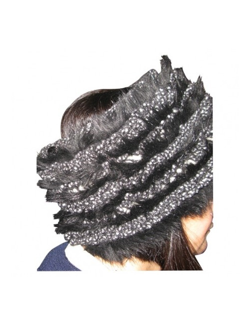 Turban et col cheminée cachemire noir CHANEL