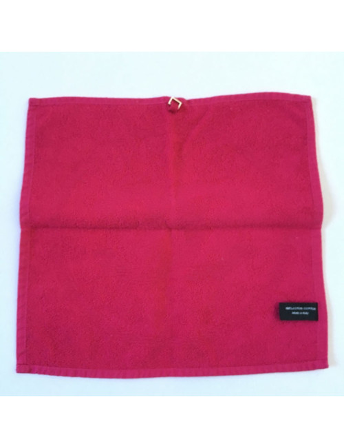 Serviette CHANEL en coton éponge rose
