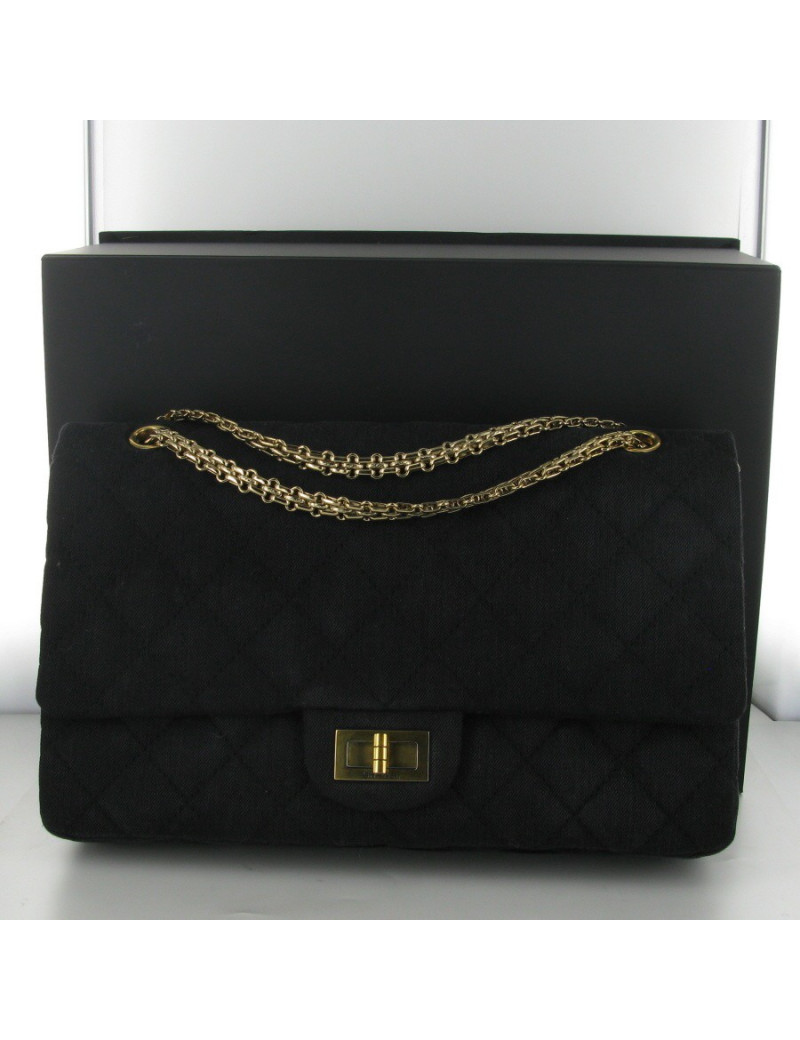 2.55 denim noir CHANEL