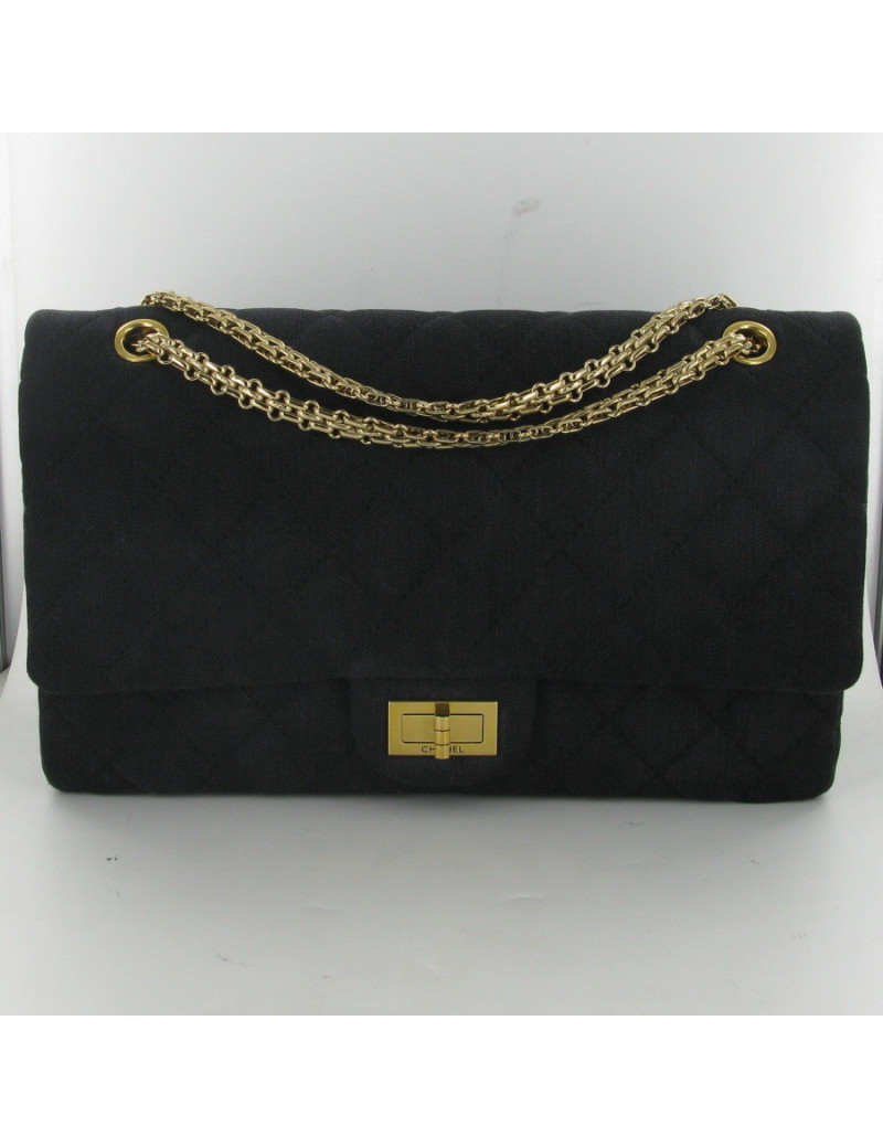 2.55 denim noir CHANEL