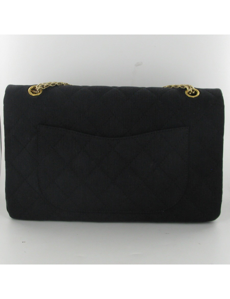Black denim CHANEL 2.55 bag