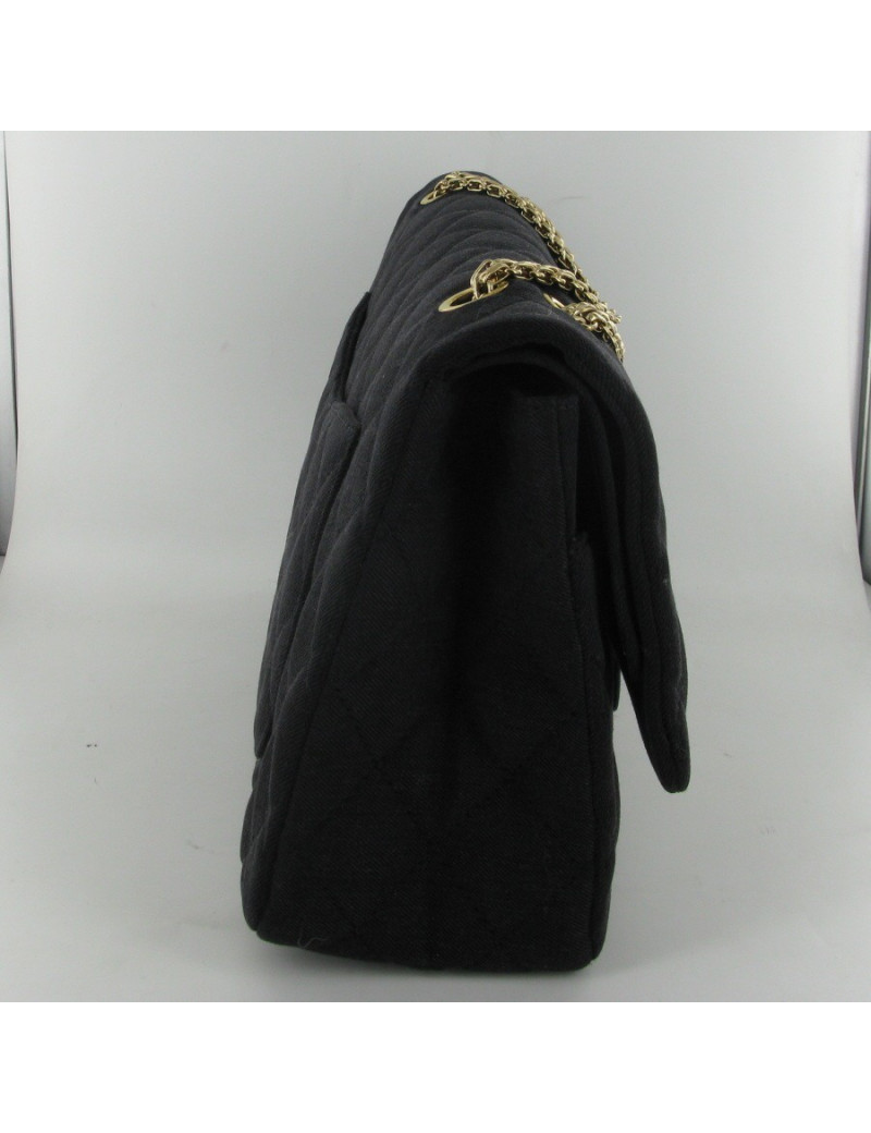 Black denim CHANEL 2.55 bag