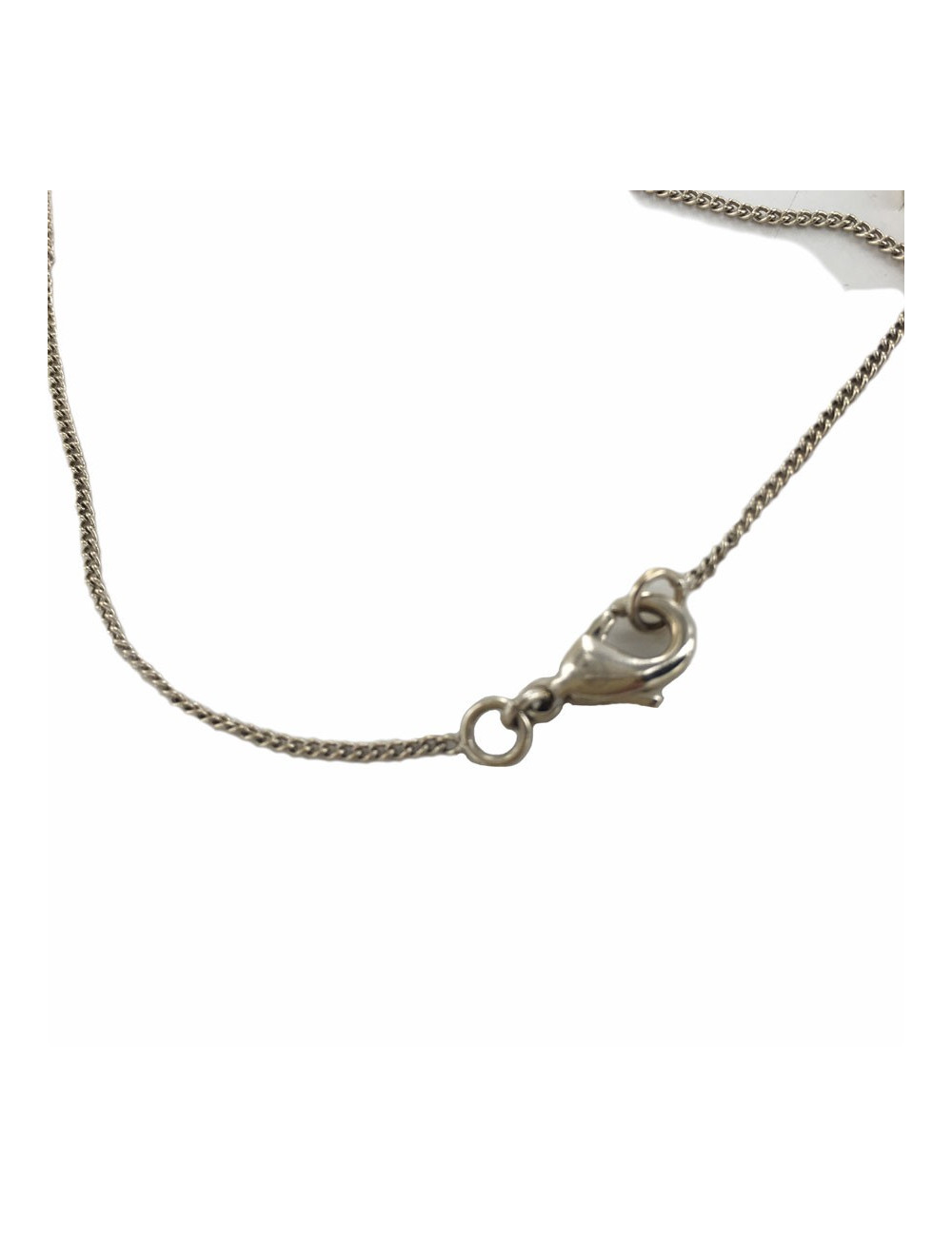 Collier CHANEL CC strass métal doré