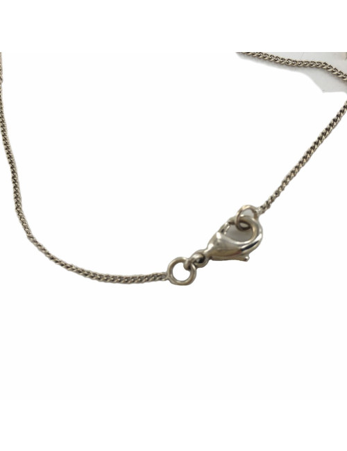 Collier CHANEL CC strass métal doré