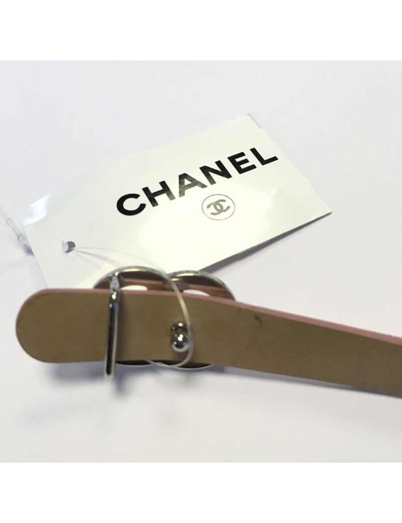 xxx Ceinture CHANEL en cuir rose 