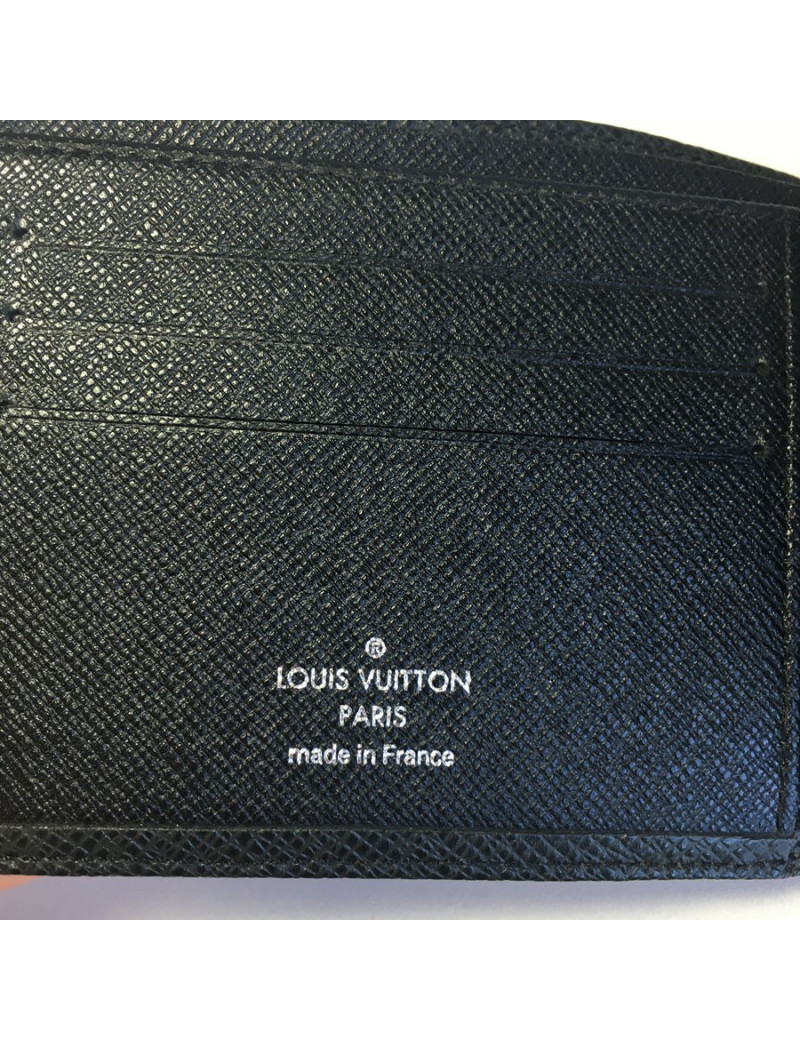 xxx Portefeuille Multiple LOUIS VUITTON en cuir taïga 