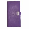 Purple Leather HERMES Bearn wallet