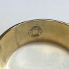HERMES Collier De Chien rigid cuff bracelet in gilded metal