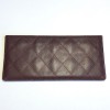 Card holders and tickets CHANEL Burgundy quilted leather