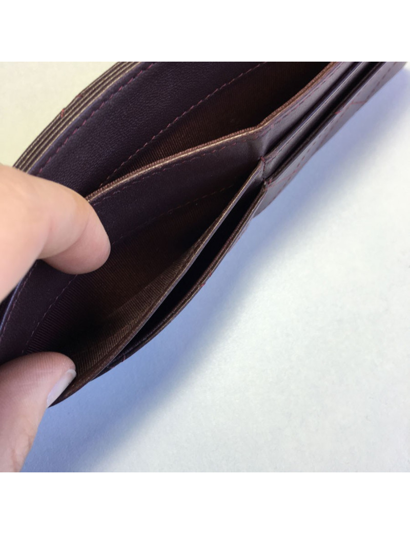 Card holders and tickets CHANEL Burgundy quilted leather